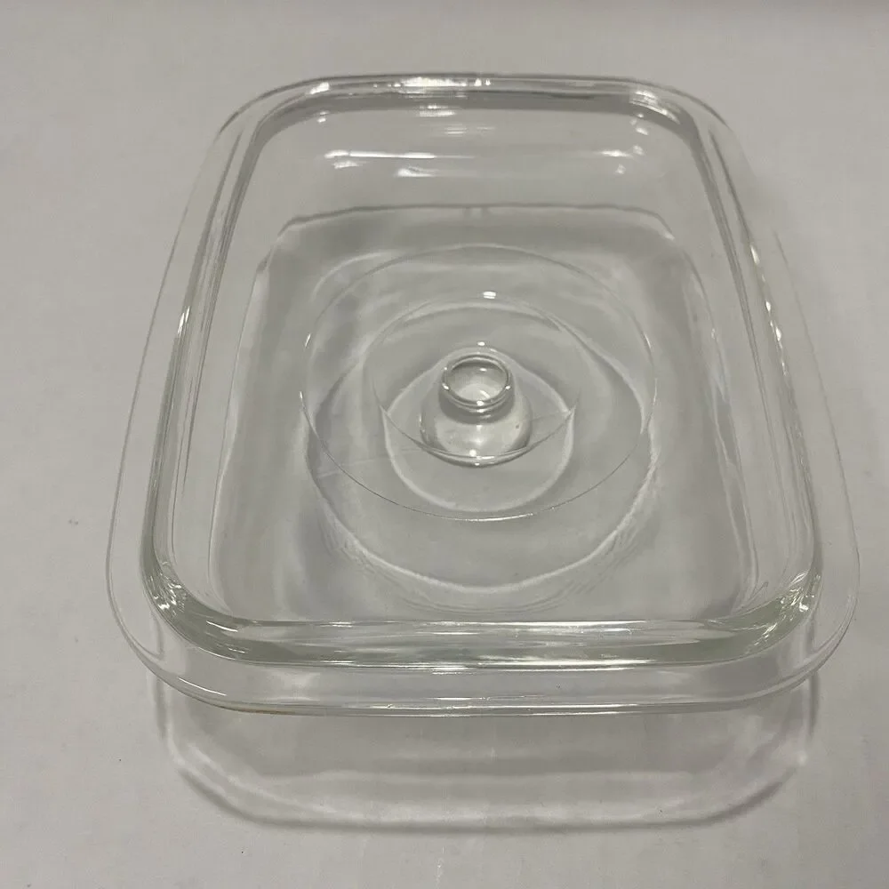Vintage Pyrex Glass Lid Only Replacement Rectangular 5”x 7.5